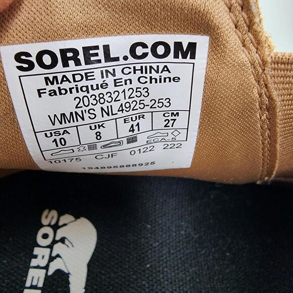 Sorel Evie II Chelsea Boot Womens US 10 Tan Leather Waterproof Pull On Boots - Picture 11 of 11